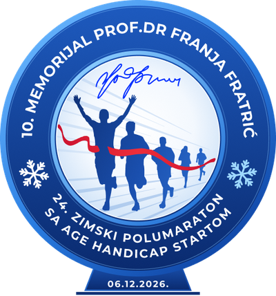 10. Memorijal Prof. dr Franja Fratrić - 24. Zimski polumaraton sa AGE HANDICAP startom